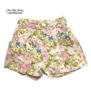 SweetHoney 5Y Floral Print Linen Shorts